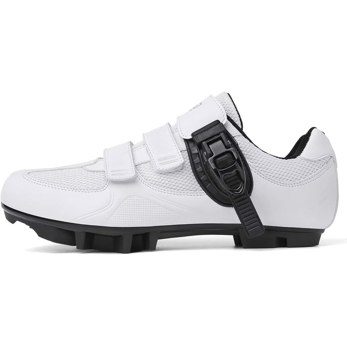 Велотуфлі Mountain для MTB, SPD, чоловічі/жіночі, зелені, з пряжкою (44 EU, C Weiß)