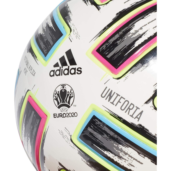 М'яч для футболу adidas Uniforia Mini, біло-чорно-зелений, для дорослих і дітей