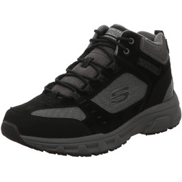 Чоловічі черевики Skechers Oak Canyon Ironhide, 43 EU, чорний замш, сітка, шкіра, сірий декор