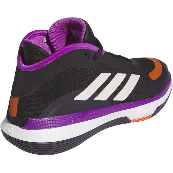 Кросівки Adidas Bounce Legends Low Unisex для баскетболу (44 2/3 EU, чорний/фіолетовий/чорний)