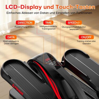 Еліптичний тренажер під стіл для дому, 2 в 1 електричний з 15 швидкостями та 3 автоматичними режимами, тренажер для ніг для літніх людей з пультом дистанційного керування, тихий та портативний (рожевий, 15 швидкостей + 3 автоматичні режими)