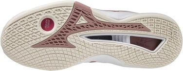Жіночі гандбольні кросівки Mizuno Wave Stealth Neo, білий/рожевий/сніжно-білий, 42.5 EU