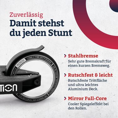 Трюковий самокат Motion Stunt Scooter Xtreme для підлітків і дорослих, алюмінієвий, колеса 120 мм, ABEC 9, для новачків і досвідчених, стильний та міцний, Forest