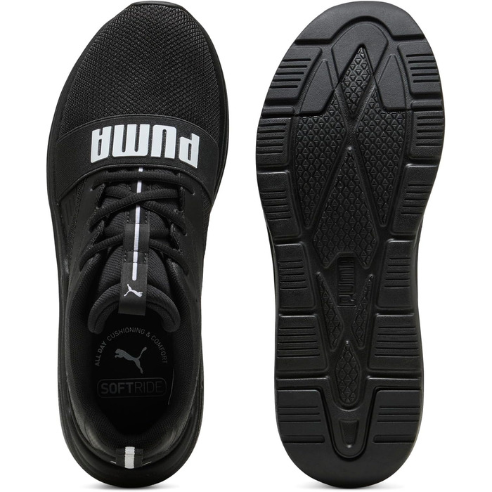 Кросівки PUMA Softride Wired 2 - унісекс, 39 EU, чорний/білий
