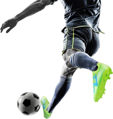 Чоловічі футбольні бутси DREAM PAIRS - професійні, для тренувань та гри на вулиці, 46 EU, неоново-зелені