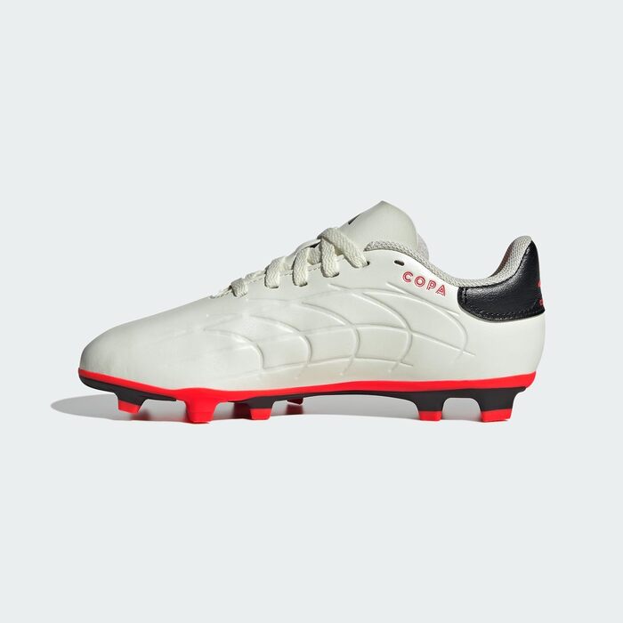 Дитячі футбольні бутси Adidas Copa Pure 2.4 для унісекс, 24 EU, кольори: Ivory, Core Black, Solar Red
