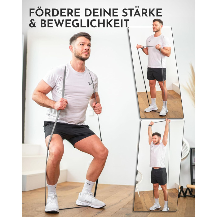 Гума для фітнесу Neolymp з натурального латексу, 22-54 кг, з електронною книгою, для силових тренувань