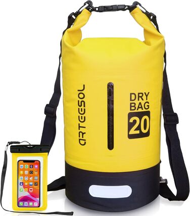 Водонепроникний мішок Blackace Arteesol 5L/10L/30L: Сумка для плавання, каякінгу та водних видів спорту (жовтий)