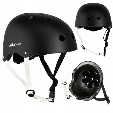 Дитячий велосипедний шолом з регулюванням та набір захисту для скейту, розмір S