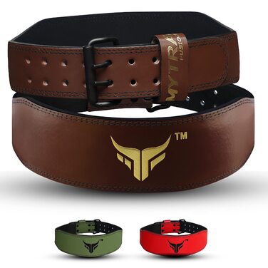 Mytra Fusion Gym Belt 4 дюйми: пояс для важкої атлетики, пауерліфтингу, підтримки спини. Коричневий, розмір Small