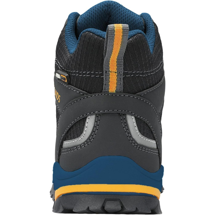 Дитячі трекінгові черевики Trolltunga Hiker Mid від Trollkids, 29 EU, чорно-сталево-блакитні