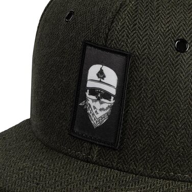 Кепка-снэпбек Nebelkind унісекс з принтом бандана, регульована бейсболка в стилі стрітвір з прямим козирком, оливковий колір