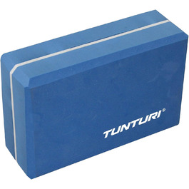 Йога-блок Tunturi Outdoor з піни, 93 г, синій/помаранчевий, для йоги, пілатесу, фітнесу