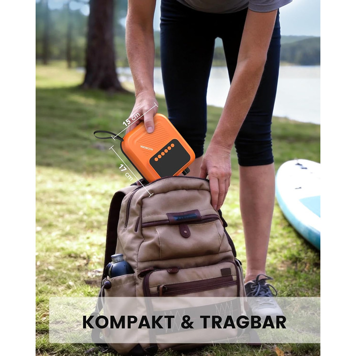 Насос електричний для SUP дошки Accwork 20 PSI, 12V, з адаптерами для каяка, човна, надувного матрацу