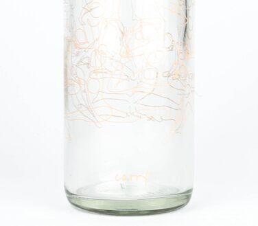 Скляна пляшка для води Carrybottles 0,7 л Inhale & Exhale, спортивна, BPA-free, герметична, для газованої води, виробництво Німеччина