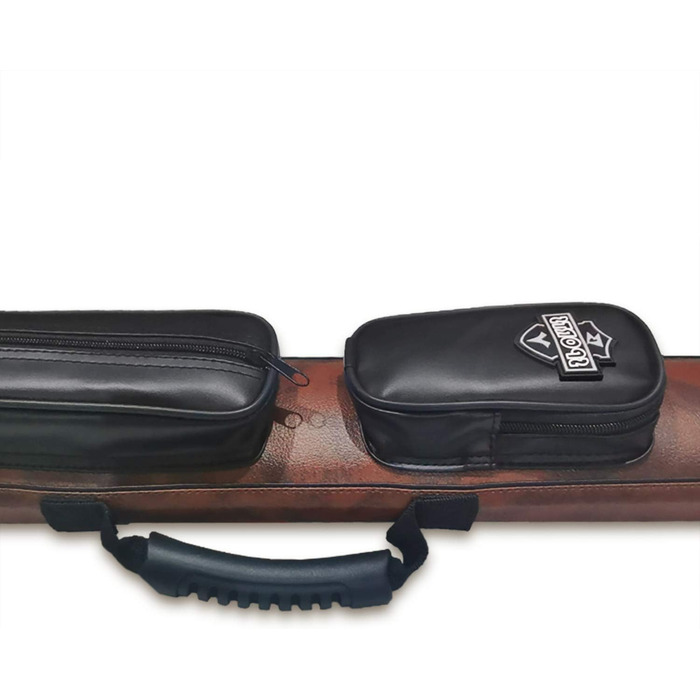 2 кейси для більярдного кия Hartschalenkoffer, овальні, A03-brown