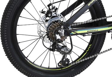 Дитячий гірський велосипед BIKESTAR 20 дюймів, алюмінієва рама, 7-ступенева Shimano, дискові гальма, від 6 років