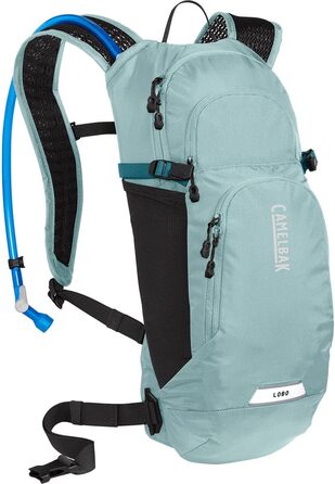 Жіночий велорюкзак CamelBak Lobo 9, гідратор 2 л, чорний, з тримачем для шолома та магнітною фіксацією трубки