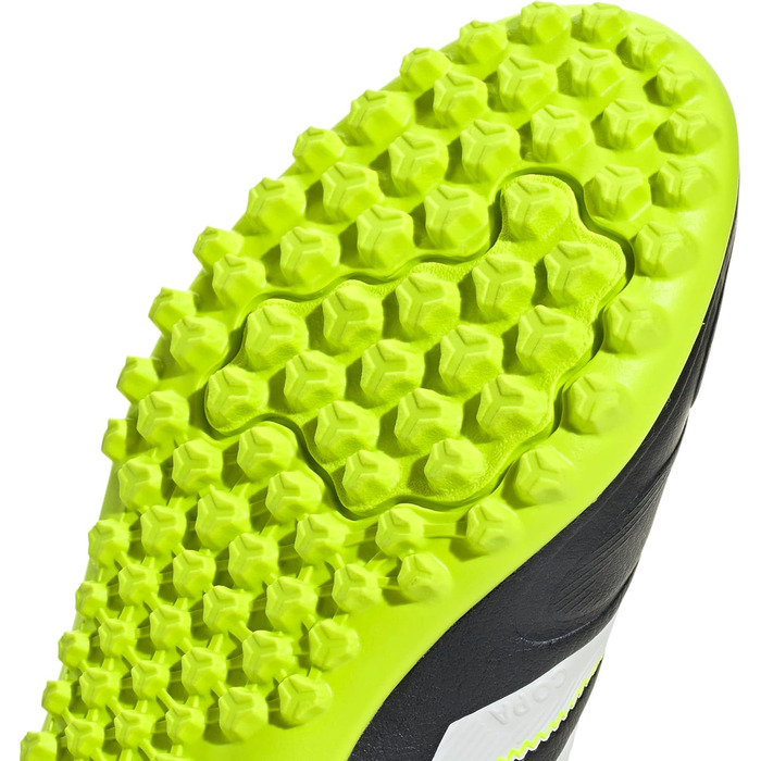 Дитячі футбольні бутси Adidas Copa Pure III Club Turf для дітей, розмір 35 EU, чорний, білий, лимонний, унісекс