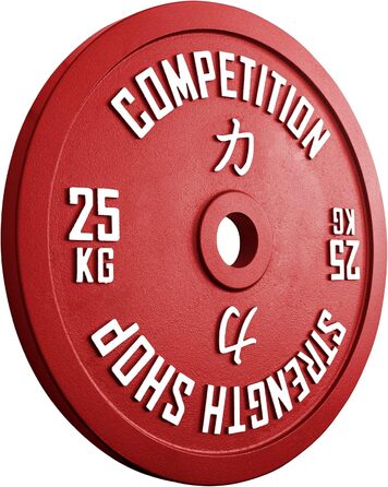 Калібровані олімпійські диски Strengthshop, 2 x 25 кг, багатоколірні, 50,5 мм, вага ±10 г