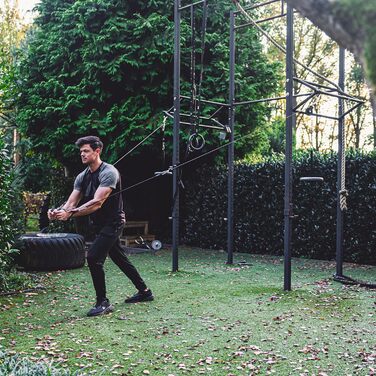 Тренажер для лат-підтягувань Ruffman Fitness, тросовий тренажер для передпліччя, трицепса, силові вправи, домашній кабельний тренажер, фітнес-обладнання
