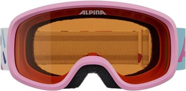 Дитячі гірськолижні окуляри ALPINA PINEY, ударостійкі з 100% UV-захистом, матово-рожеві