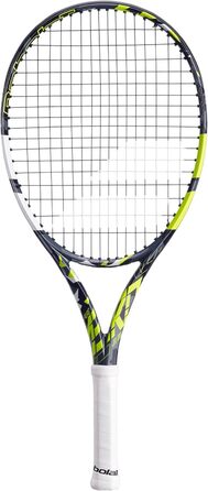 Дитяча тенісна ракетка Babolat Pure Aero Junior 25 S CV 370, сіро-жовта, розмір 0