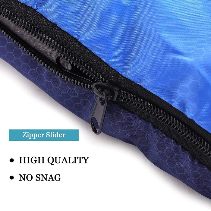 Сплячий мішок для дорослих та дітей – легкий, водонепроникний, зручний для весни, літа, осені – піший туризм, подорожі, кемпінг (королівський синій)