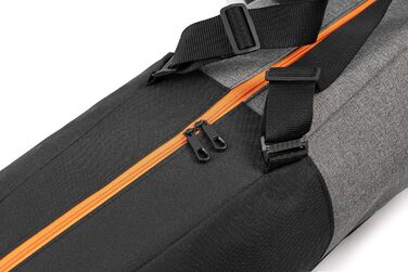 Чохол для лиж GREMEX Skitasche: водонепроникний, міцний, ергономічний, для 1 пари лиж, 160 см, аксесуар для лиж, блакитний + жовтий