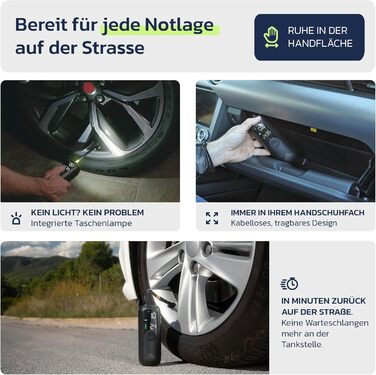 Електричний насос для велосипеда Woowind LP1: швидке накачування, 150 PSI, LCD-дисплей, LED-ліхтар