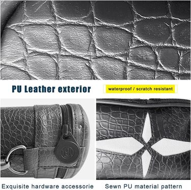 Чохол для більярдних київ на 2 киї з штучної шкіри, чорний