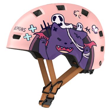 Захисний шолом Skaterhem для скейтборду, електросамокату, BMX (унісекс, регульований, M, рожевий)