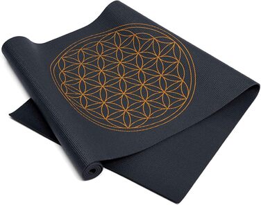 Йога-мат Bodhi Leela Collection, нековзкий, без шкідливих речовин, праний, з ПВХ, спортивний килимок для йоги, пілатесу, гімнастики