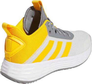Кросівки баскетбольні adidas Own The Game 2.0 Lightmotion Mid сірі, жовті, чорні (46 2/3 EU)