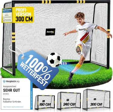 Ворота для футболу в сад для дітей та дорослих з антикорозійним покриттям. Ворота для дітей з анкерами для оптимальної фіксації. Футбольні ворота з м'якою оббивкою 300x200 см