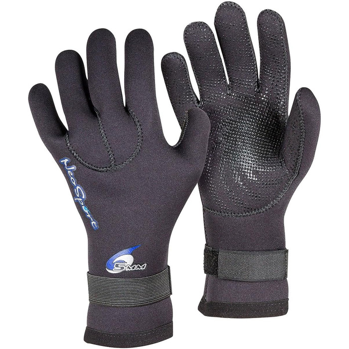 Рукавички для дайвінгу NeoSport Premium Neopren 5 мм, п'ятипалі, чорні