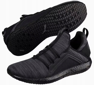 Чоловічі спортивні кросівки Puma Mega NRGY, дихаючі, чорно-сірі, розмір 42