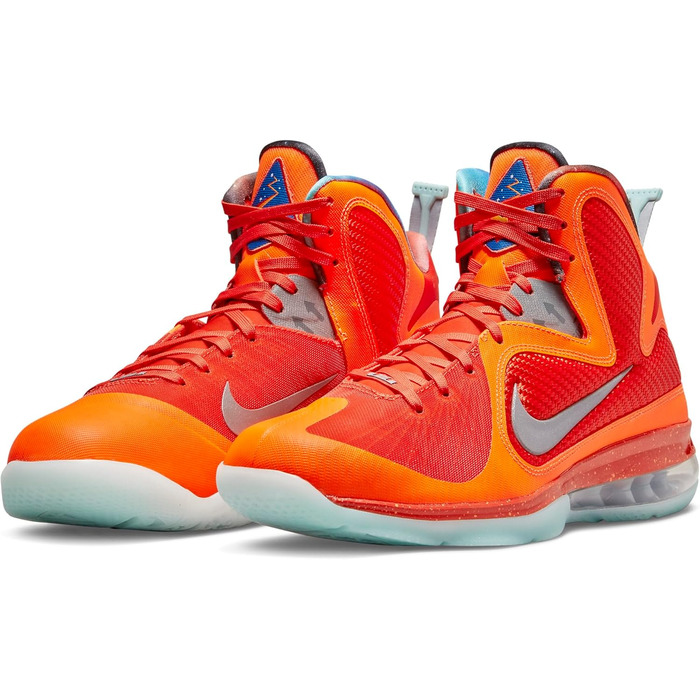 Кросівки баскетбольні Nike Lebron IX для жінок, 37.5 EU, помаранчевий, з відбиваючими елементами