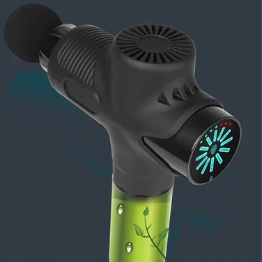 Перкусійний масажер для тіла, спини та стоп Massage Gun — набір з 12 насадок