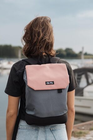 Жіночий рюкзак Ela Mo Salmon для ноутбука, міський антивандальний daypack для школи, університету, бізнесу