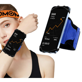 Кріплення на руку Handyhalter для телефону: універсальний, 360° обертання, знімне, для бігу (блакитний)