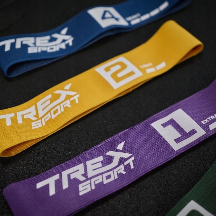 Набір еластичних стрічок-розтягувачів Trex Sport 330 x 60 мм, 5 шт.