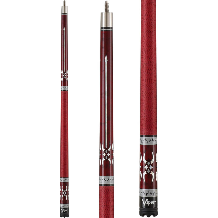 Більярдний кий Viper Sinister, 147.3 см, 2 частини, бордовий з перламутровою вставкою, 20 oz