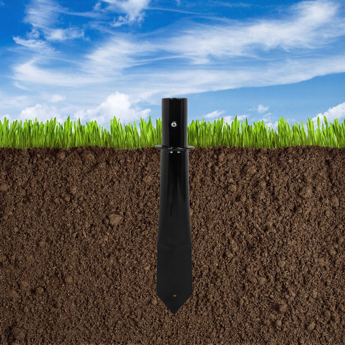 Переносні футбольні ворота Xboost, чорні, 300 x 200 x 90 см