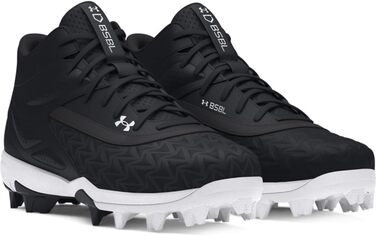 Кросівки-шиповки для бейсболу Under Armour Leadoff Mid Rm Jr 3.0 (25 EU, чорний/білий)