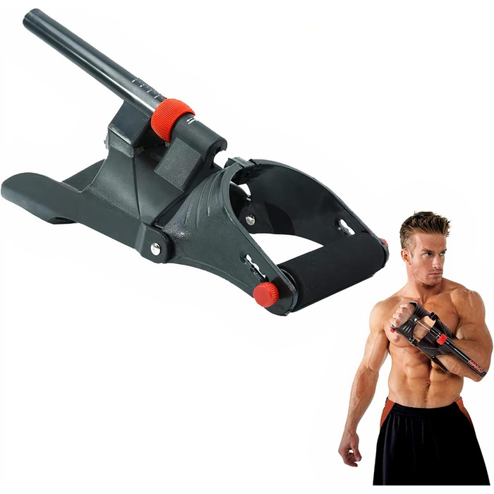 MuscleForge Тренажер для передпліччя та кисті, регульований, для бодібілдингу, фітнесу та скелелазіння, 5 рівнів навантаження