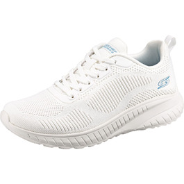 Жіночі кросівки Skechers Bobs Squad Chaos Face-Off, білого кольору, текстильні (Engineered Knit), розмір 38.5 EU