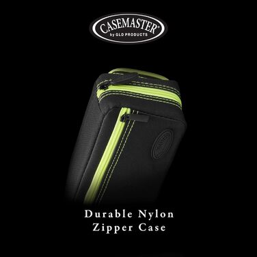 Casemaster Plazma Pro чохол для 6 дротиків (м'які та сталеві), велика передня кишеня для смартфону, зберігання для оперення та наконечників, жовтий