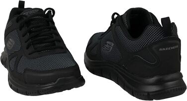 Чоловічі кросівки Skechers Track Bucolo, чорна шкіра та сітчаста вставка, 47.5 EU
