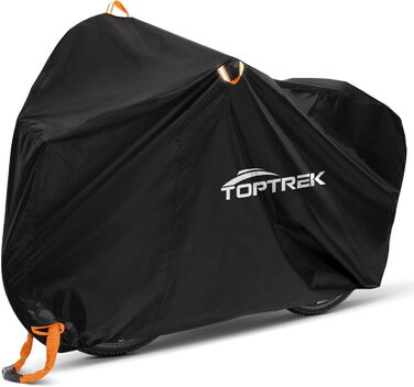 Водонепроникний чохол для велосипеда Toptrek 210D Oxford, 200 x 110 x 70 см, з кільцями для замка, захист від сонця, міцний, з сумкою